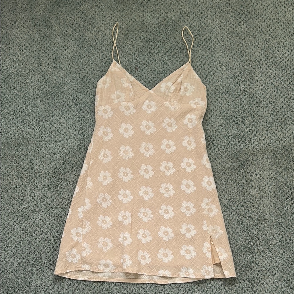 Princess Polly Cream Floral Mini Dress
